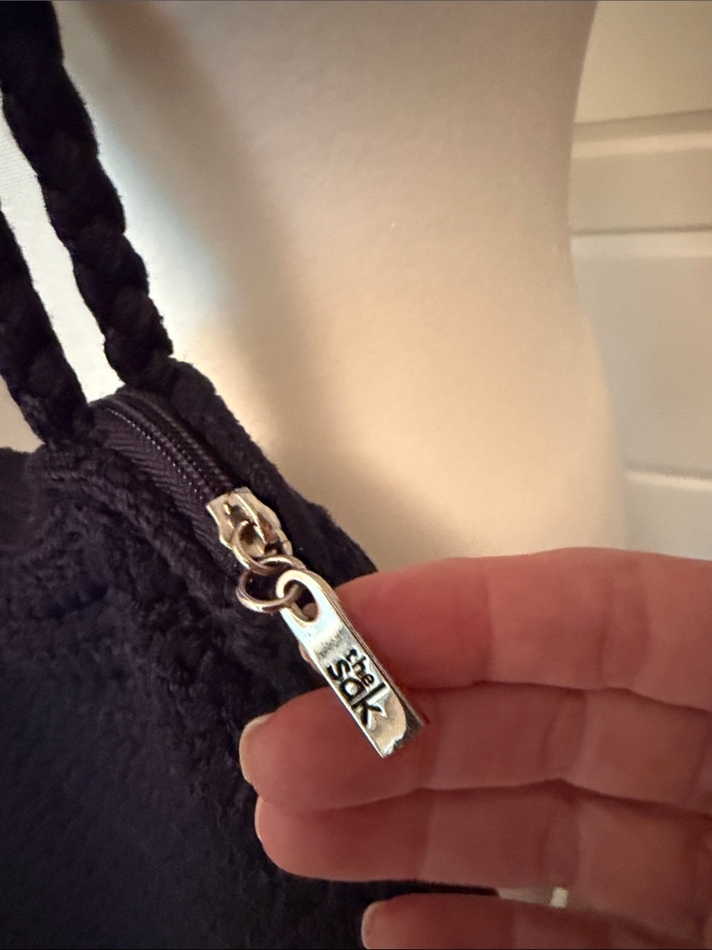 Sak Black Crochet Shoulder Bag - Picture 2 of 3